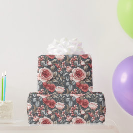 Trendy Rose Blume Wildblume Wrapping Paper Geschenkpapier