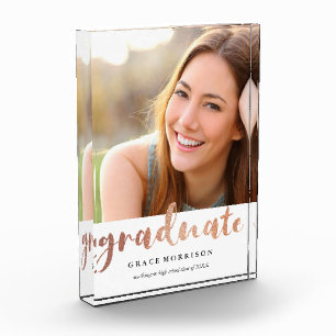 Trendy Rose Gold Abschluss Foto