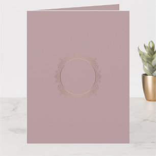 Trendy Rose Gold Custom Elegant Blank Template Karte