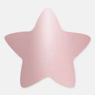 Trendy Rose Gold Elegante Moderne Blank Template Stern-Aufkleber