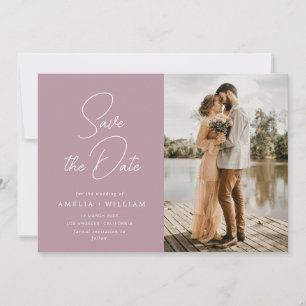 trendy Rose Hochzeit staubige Schrift speichern da Save The Date