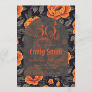 Trendy Rose Luxury Nature-Inspired Parties Einladung