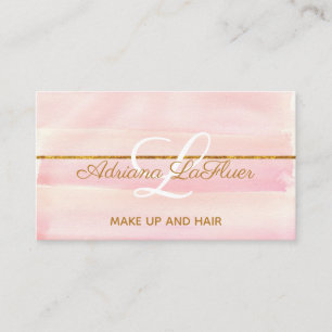 Trendy Rosen-Goldmake-upkünstler-Haar-Salon Visitenkarte