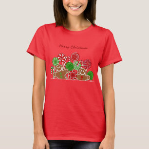 Trendy Rotweihnachtskuchen T-Shirt