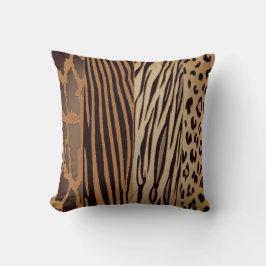 Trendy Rustic Animal Printed Zebra Stripe Pillow Kissen