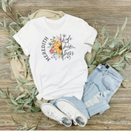 Trendy Rustic Sunflower Ehefrau Mama Boss T-Shirt