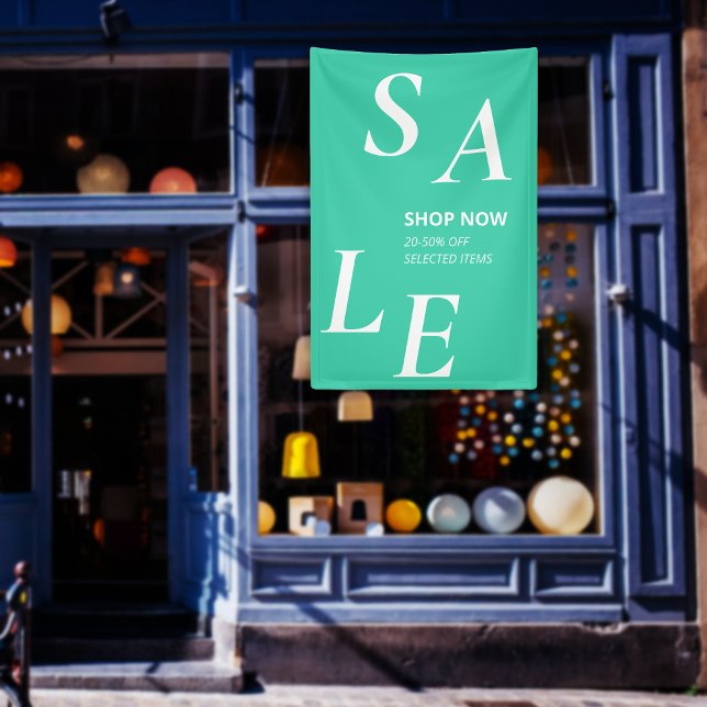 Trendy SALE Modern Store Sale Promo Ads Banner (Trendy Mint SALE Simple Store Business Ads Banner)
