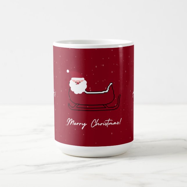 Trendy Santa Merry Christmas Classic Kaffeetasse (Mittel)