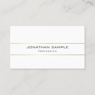 Trendy Schlicht Elegante Ein perfektes Wochenende  Visitenkarte