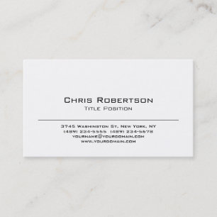 Trendy Schwarz-weiß Charming Business Card Visitenkarte