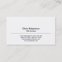 Trendy Schwarz-weiß Charming Business Card