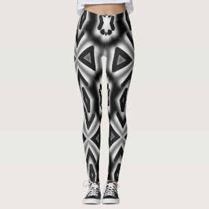 Trendy Schwarz-weiß classic "Ratti_Creative_Arts" Leggings