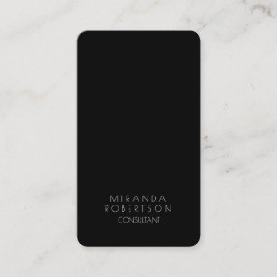 Trendy Schwarz-weiß Creative Consultant Manager Visitenkarte