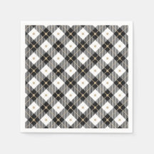 Trendy Schwarz-weiß Kariert