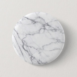 Trendy Schwarz-weiß Marble Stone Button