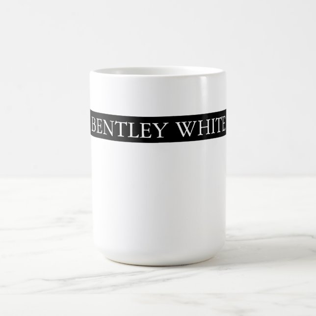 Trendy Schwarz-weiß Stylish Einfach Schlicht Ihren Kaffeetasse (Mittel)