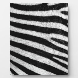 Trendy Schwarz-weiß Zebra Stripes Fotoplatte