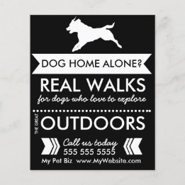 Trendy Schwarze Hund-Silhouette Hundeausführer Fly Flyer
