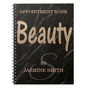 Trendy schwarzer notizblock