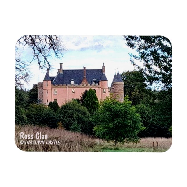 Trendy Scottish Ross Clans Balnagown Castle Magnet (Horizontal)