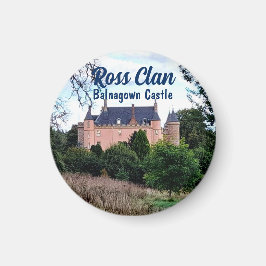 Trendy Scottish Ross Clans Balnagown Castle Magnet