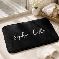 Trendy Script Modern Custom Signname Black