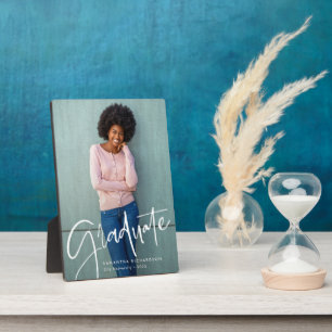 Trendy Script Overlay   ABSCHLUSS FOTO Fotoplatte