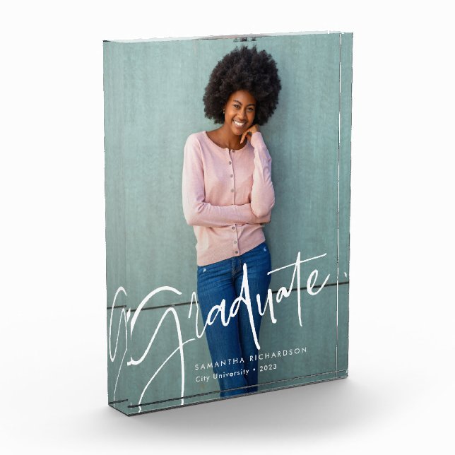 Trendy Script Overlay | Absolvent Fotoblock (Links)