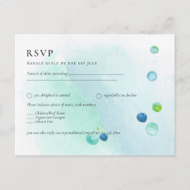 Trendy SEA GLASS UAWG Menu Postkarte