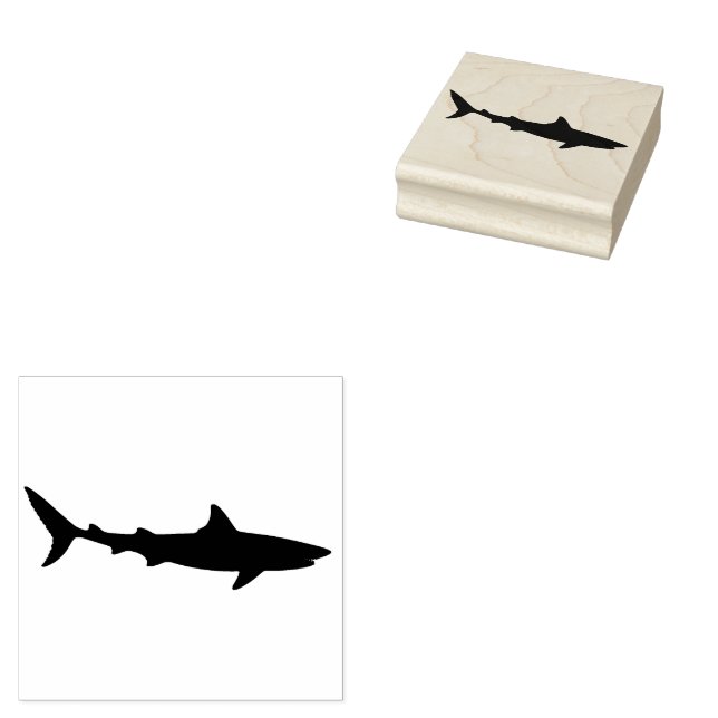Trendy Shark Gummistempel (Stempel)