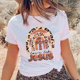 Trendy Shirt, Christliches Shirt, Liebe wie Jesus T-Shirt