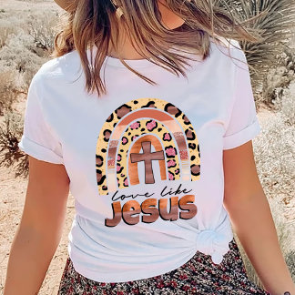 Trendy Shirt, Christliches Shirt, Liebe wie Jesus T-Shirt