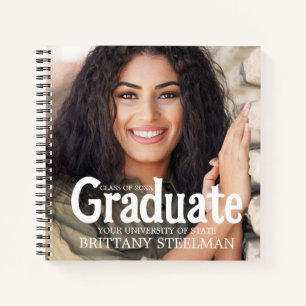 Trendy Sketch Foto Graduation Party Guest Book Notizbuch