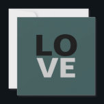 Trendy Slate Gray Background Liebe Wedding<br><div class="desc">Sie können die Schriftart und Farben leicht ändern. Sie können auch Ihr Logo und das Hintergrundbild hinzufügen,  wie Sie möchten.</div>