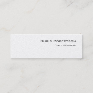 Trendy Slim Script Charming Business Card Mini Visitenkarte