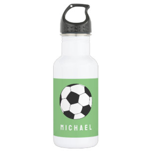 Trendy Soccer Ball Personalisiert Green Edelstahlflasche