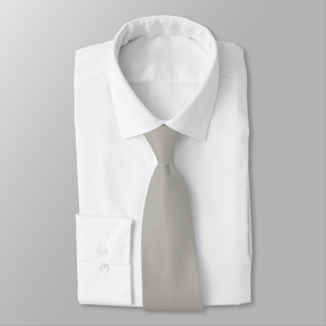 Trendy Soft Gray-Beige - Neck Tie Krawatte (Gebunden)