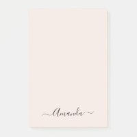 Trendy Soft Pink Minimalistische Post-It-Notes