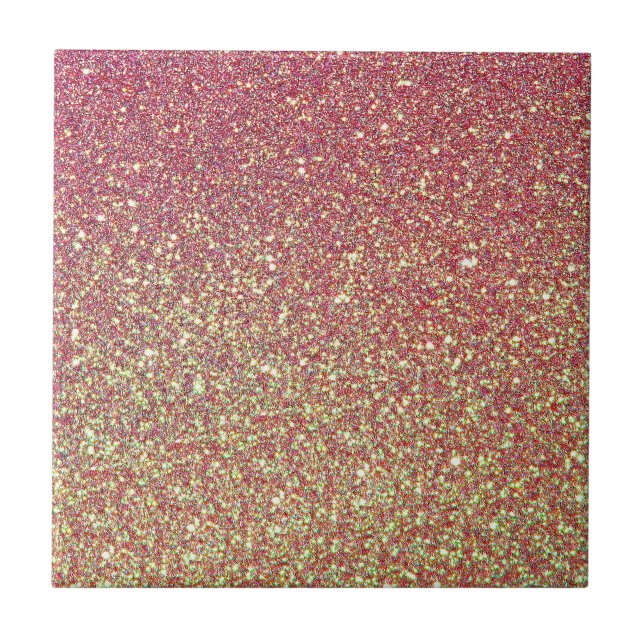 Trendy Sparkle Glitzer Pattern Fliese (Vorderseite)