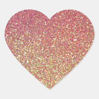 Trendy Sparkle Glitzer Pattern Herz-Aufkleber