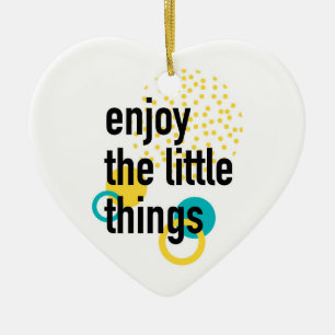 Trendy Spaß glückliches Design Genießen Sie die kl Keramik Ornament