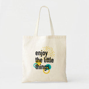 Trendy Spaß glückliches Design Genießen Sie die kl Tragetasche