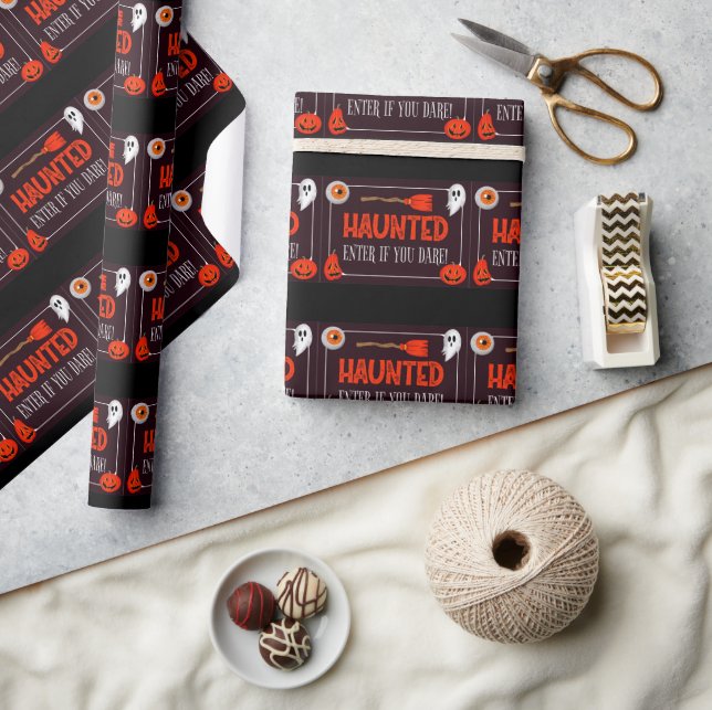 Trendy Spuk Halloween-Preisgeschenk Geschenkpapier (Kunsthandwerk)