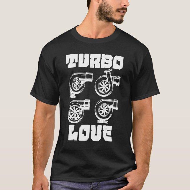 Trendy Statement Tool Turbolader Car Mechanik T-Shirt (Vorderseite)