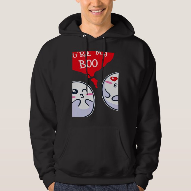 Trendy Statement Valentine's Day Couple Heart Roma Hoodie (Vorderseite)