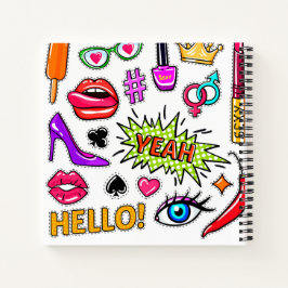 "Trendy Stickers Notebook Notizbuch
