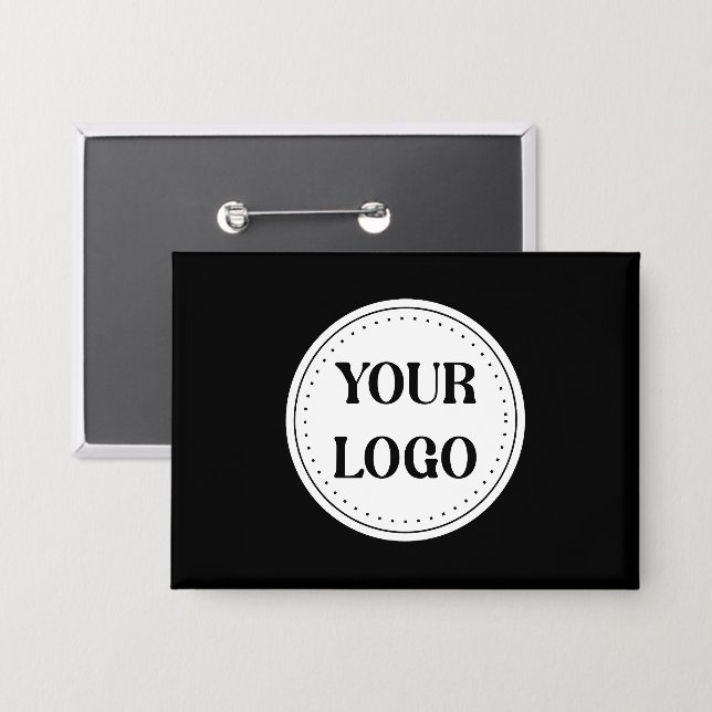 Trendy stilvoll und elegant mit Markenzeichen Button (Vorderseite/Rückseite)