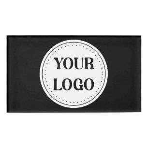 Trendy stilvoll und elegant mit Markenzeichen Namenschild