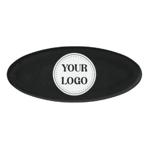 Trendy stilvoll und elegant mit Markenzeichen Namenschild