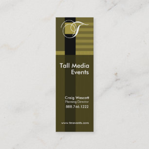 Trendy stilvolle Pinstripes-Visitenkarte-Schablone Mini Visitenkarte